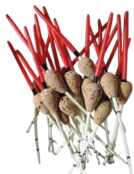 Korkový splávek na husím brku